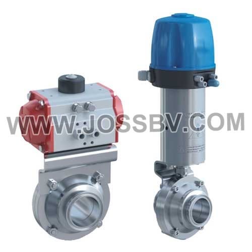 Sanitary Butterfly Ball Valve with Actuator